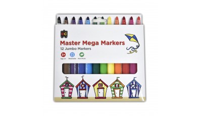 Master Mega Marker 12 Colors