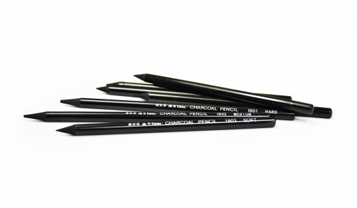 charcoal pencil black