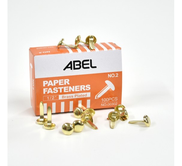 ABEL - Paper Fastener - Round Head 1/2(1.2cm)
