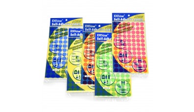 Sticker Label - color (Assorted sizes & shapes)