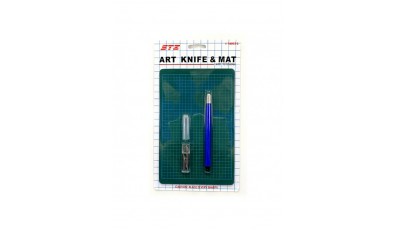 Art Knife & Mat (Cutting Mat = 13x20cm)